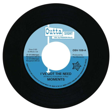 MOMENTS | I'VE GOT THE NEED / NINE TIMES | VINYL RECORD (LP)