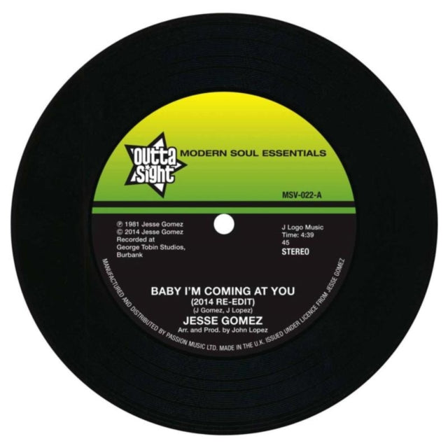 GOMEZ, JESSE | BABY I'M COMING AT YOU / | 7IN VINYL