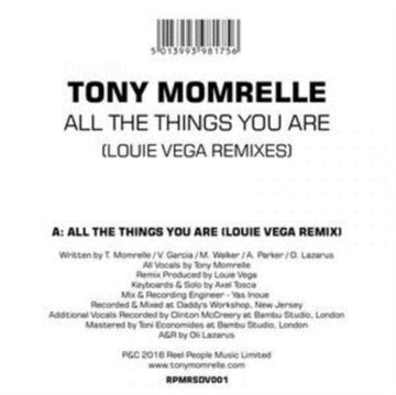 MOMRELLE, TONY | ALL THE THINGS YOU ARE | 10IN VINYL