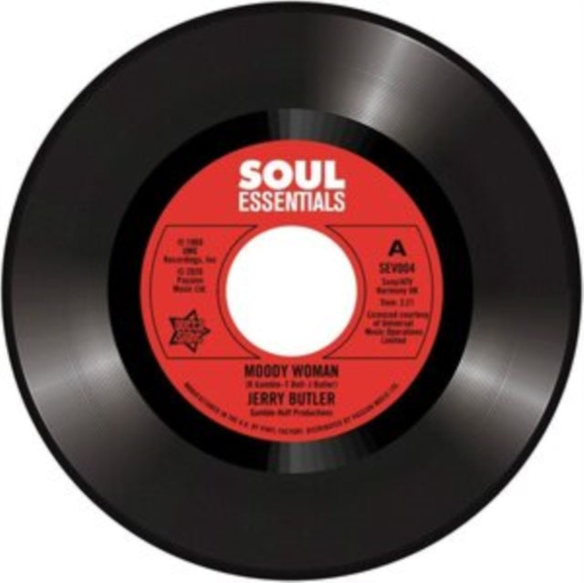 BUTLER, JERRY | MOODY WOMAN / STOP STEPPIN' ON MY DREAMS | 7IN VINYL