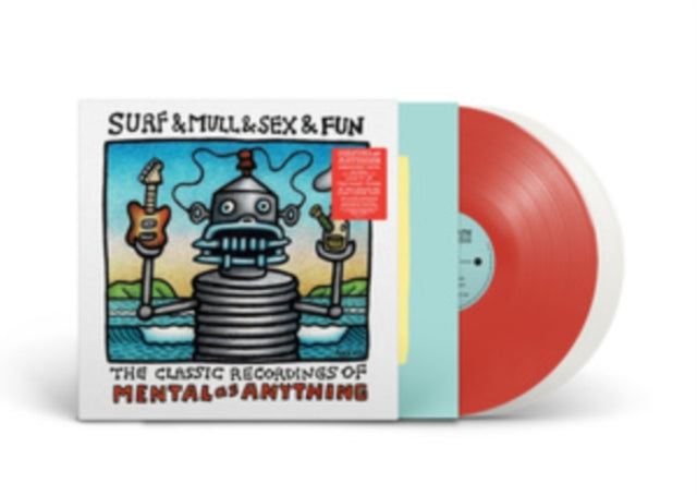 MENTAL AS ANYTHING | SURF & MULL & SEX & FUN (140G/RED & WHITE VINYL) | VINYL RECORD (LP)