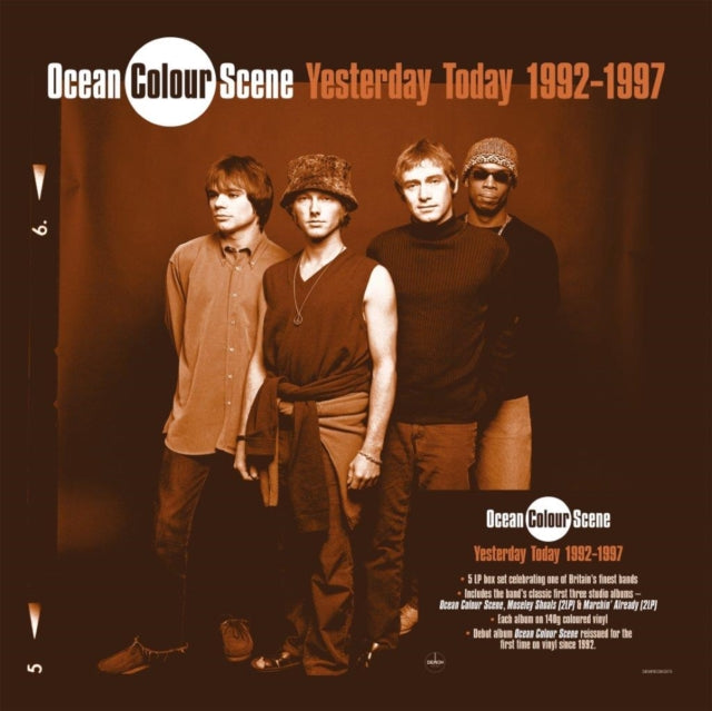 OCEAN COLOUR SCENE | YESTERDAY TODAY 1992 - 1997 (5LP/140G/BLUE, ORANGE & RED VINYL) | VINYL RECORD (LP)