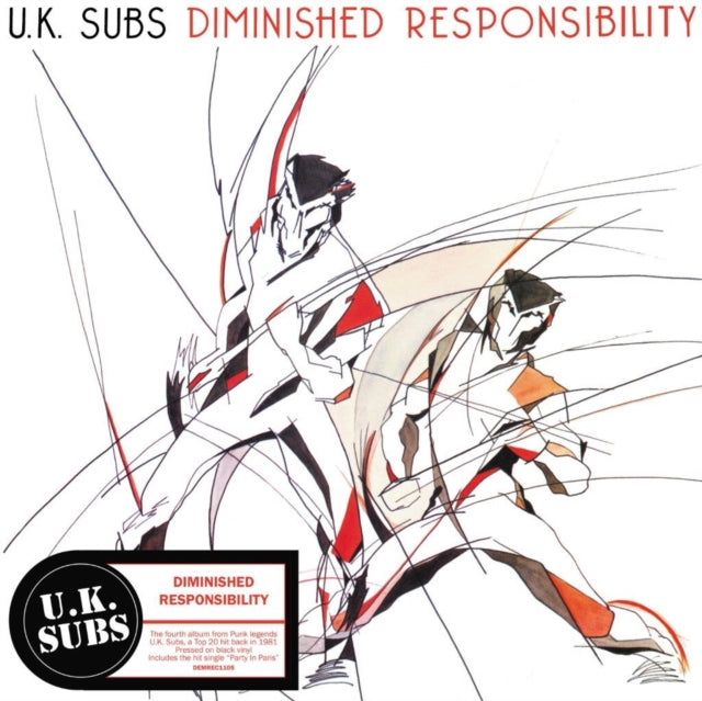 UK SUBS | DIMINISHED RESPONSIBILITY (140G) | VINYL RECORD (LP)