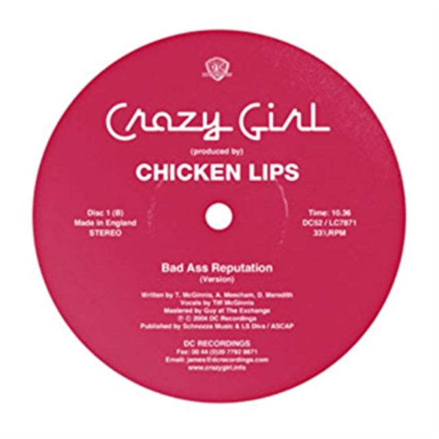 CRAZY GIRL | BAD ASS REPUTATION | 7IN VINYL