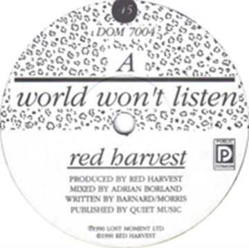 RED HARVEST | WORLD WON'T LSTEN | 7IN VINYL