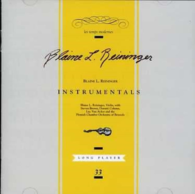 REININGER, BLAINE L | INSTRUMENTALS | CD