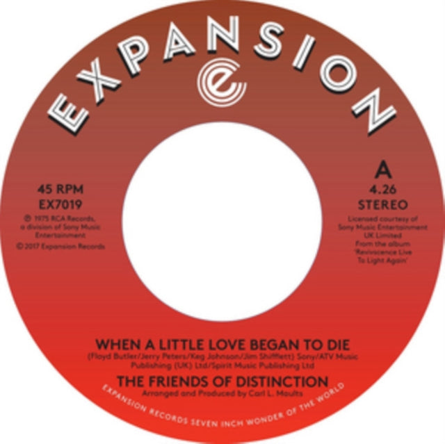FRIENDS OF DISTINCTION THE | WHEN A LITTLE LOVE BEGAN TO DI | VINYL RECORD (LP)
