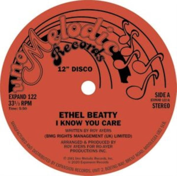 ETHEL BEATTY | I KNOW YOU CARE / IT`S YOUR LOVE (IMPORT) | 12IN VINYL