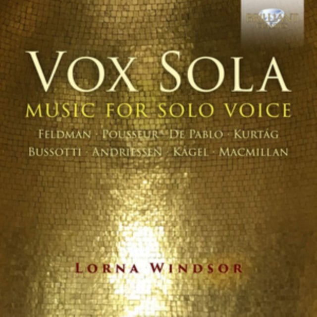 LORNA WINDSOR | VOX SOLA MUSIC FOR SOLO VOICE | CD