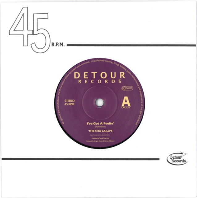 SHA LA LA'S | Iâ€™VE GOT A FEELIN | 7IN VINYL