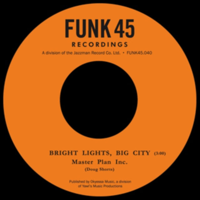 MASTER PLAN INC | HEARTBREAKER / BRIGHT LIGHTS, BIG CITY | VINYL RECORD (LP)