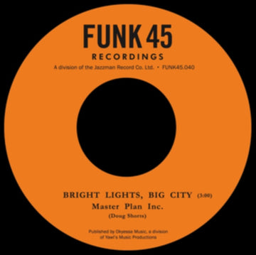 MASTER PLAN INC | HEARTBREAKER / BRIGHT LIGHTS, BIG CITY | VINYL RECORD (LP)