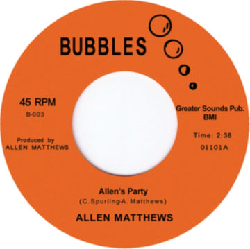 ALLEN'S PARTY  (IMPORT) | 7IN VINYL