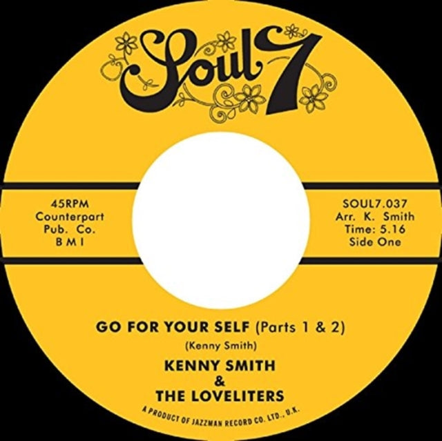 SMITH, KENNY | GO FOR YOURSELF (PARTS 1 & 2) / ONE MORE DAY | VINYL RECORD (LP)