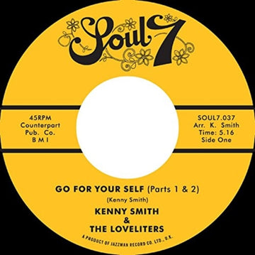 SMITH, KENNY | GO FOR YOURSELF (PARTS 1 & 2) / ONE MORE DAY | VINYL RECORD (LP)