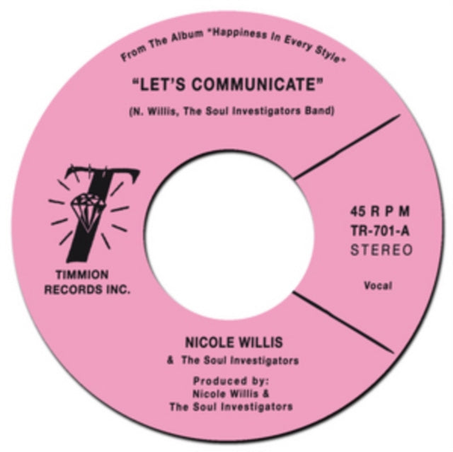 WILLIS, NICOLE & THE SOUL INVESTIGATORS | LET'S COMMUNICATE | VINYL RECORD (LP)