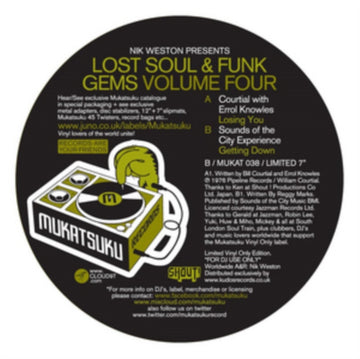 LOST FUNK & SOUL GEMS 4 | 7IN VINYL