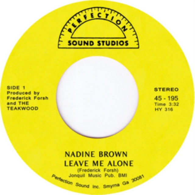 BROWN, NADINE | LEAVE ME ALONE | VINYL RECORD (LP)