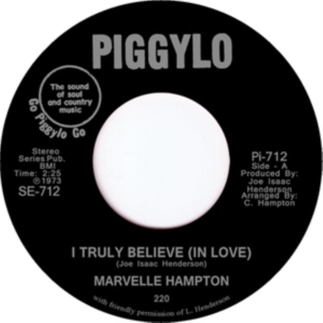HAMPTON, MARVELLE | I TRULY BELIEVE (IN LOVE) | VINYL RECORD (LP)