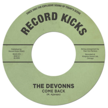 DEVONNS | COME BACK B/W THINK I'M FALLING IN LOVE | 7IN VINYL