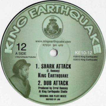 KING EARTHQUAKE | SHARK ATTACK / TORTURE THE DEVIL | 10IN VINYL