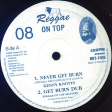NEVER GET BURN/SOLDIERS OF JAH | 10IN VINYL