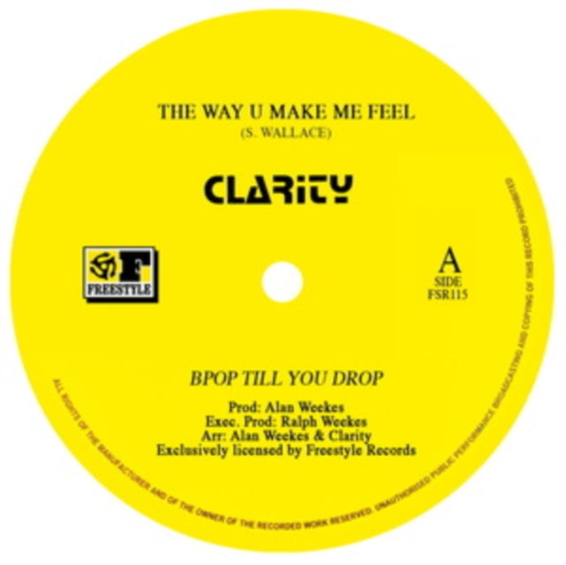 CLARITY | WAY U MAKE ME FEEL | 12IN VINYL