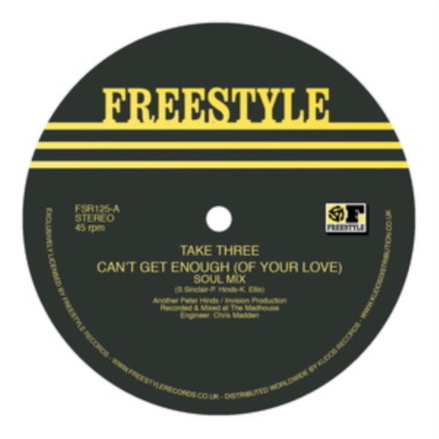 TAKE THREE | CAN'T GET ENOUGH (OF YOUR LOVE) | 12IN VINYL