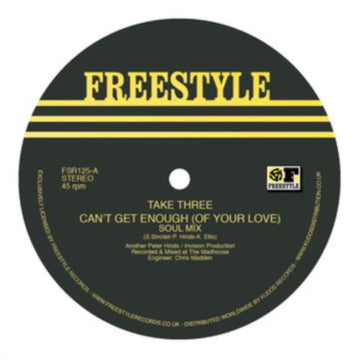 TAKE THREE | CAN'T GET ENOUGH (OF YOUR LOVE) | 12IN VINYL