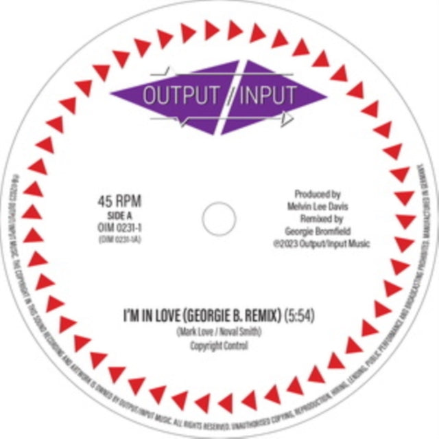 OUTPUT/INPUT | I'M IN LOVE (GEORGIA B. REMIX) EP | 12IN VINYL