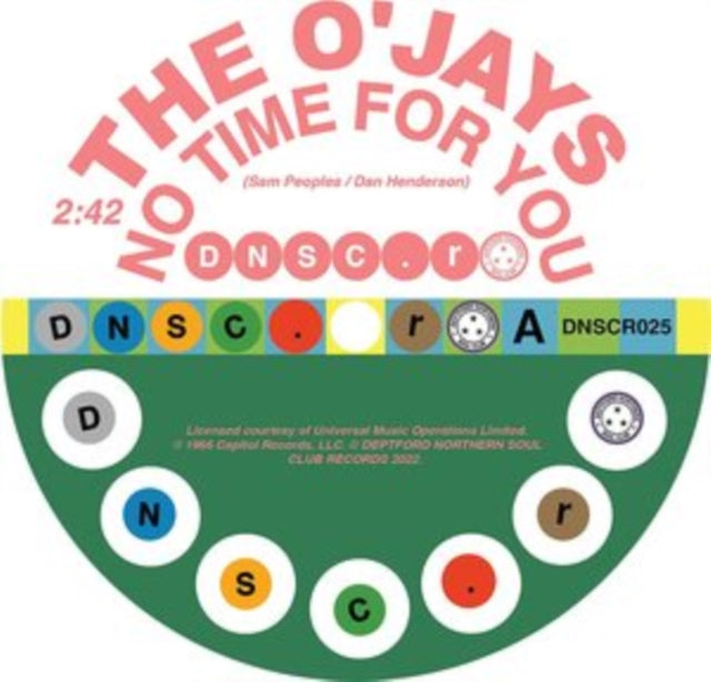 O'JAYS & WILLIE HIGHTOWER | NO TIME FOR YOU / BECAUSE I LOVE YOU | 7IN VINYL