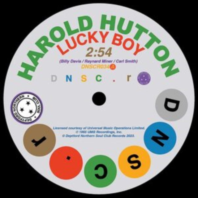 HAROLD HUTTON & THE DELLS | LUCKY BOY/ THINKIN' ABOUT YOU | 7IN VINYL