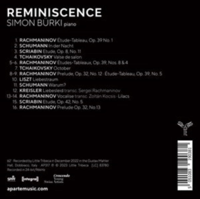 BURKI, SIMON | REMINISCENCE | CD