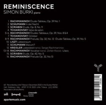 BURKI, SIMON | REMINISCENCE | CD