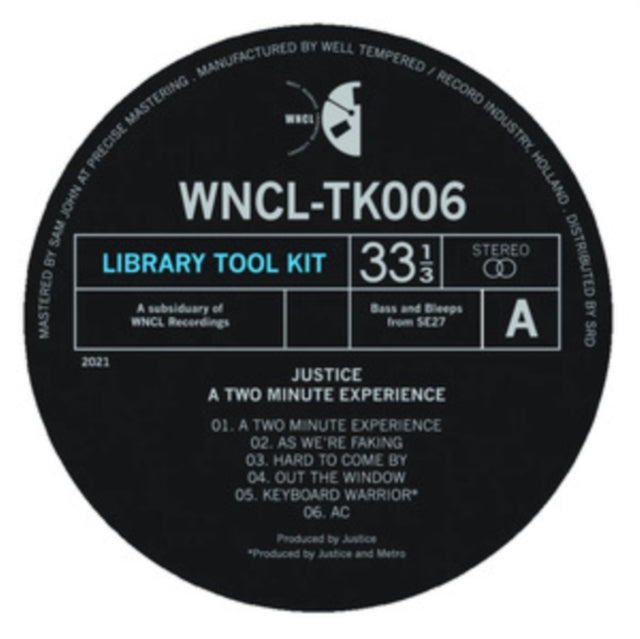 JUSTICE (UK) | TWO MINUTE EXPERIENCE | 10IN VINYL
