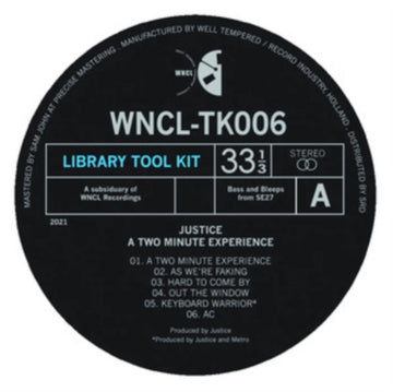JUSTICE (UK) | TWO MINUTE EXPERIENCE | 10IN VINYL