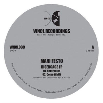 MANI FESTO | DISENGAGE EP | 12IN VINYL