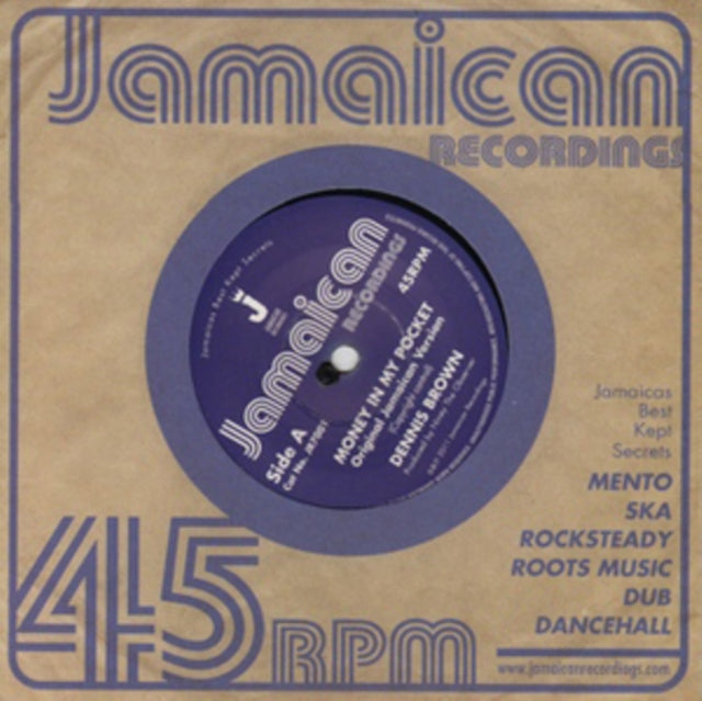 BROWN, DENNIS | MONEY IN MY POCKET | 7IN VINYL