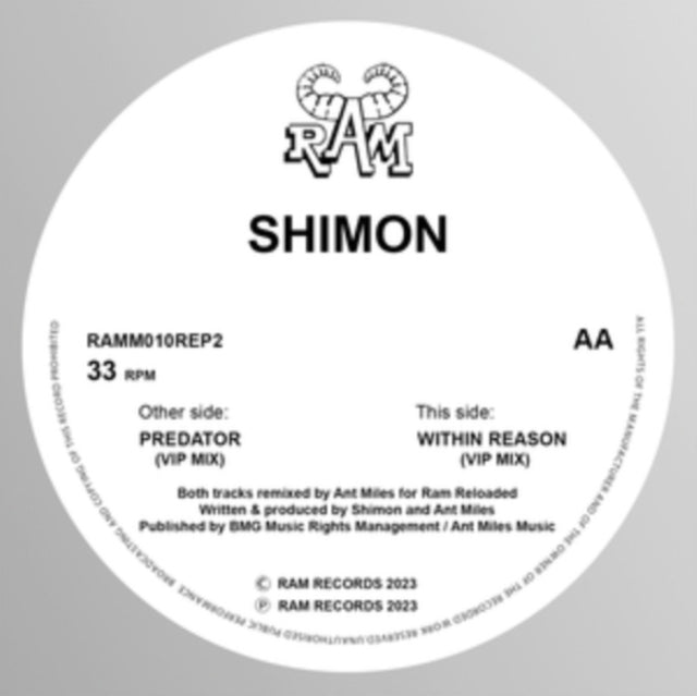 SHIMON | PREDATOR/WITHIN REASON | 12IN VINYL