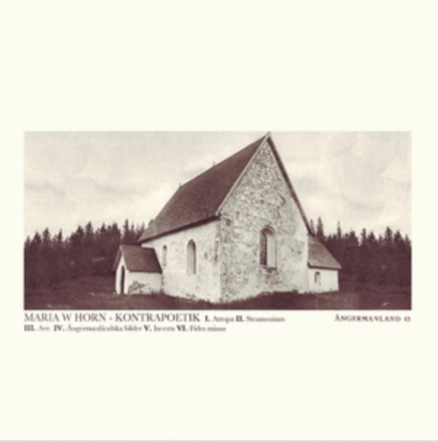 HORN, MARIA | KONTRAPOETIK | VINYL RECORD (LP)