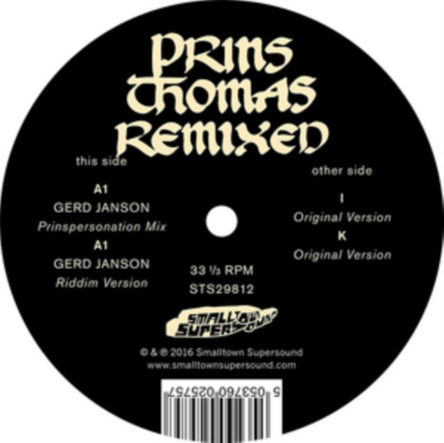 THOMAS, PRINS | GERD JANSON REMIXES | VINYL RECORD (LP)