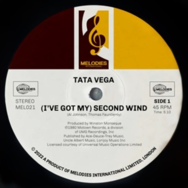 VEGA, TATA; AL JOHNSON | I'VE GOT MY SECOND WIND | 12IN VINYL