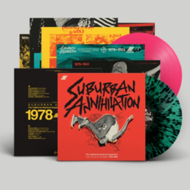 VARIOUS ARTISTS | SUBURBAN ANNIHILATION - THE CALIFORNIA HARDCORE EXPLOSION (COLOURED VINYL/2LP) | VINYL RECORD (LP)
