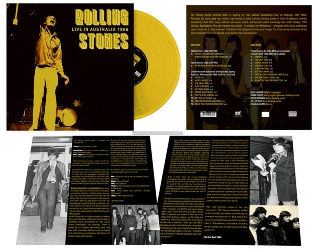 ROLLING STONES | LIVE IN AUSTRALIA 1966 (YELLOW VINYL/LIMITED) | VINYL RECORD (LP)