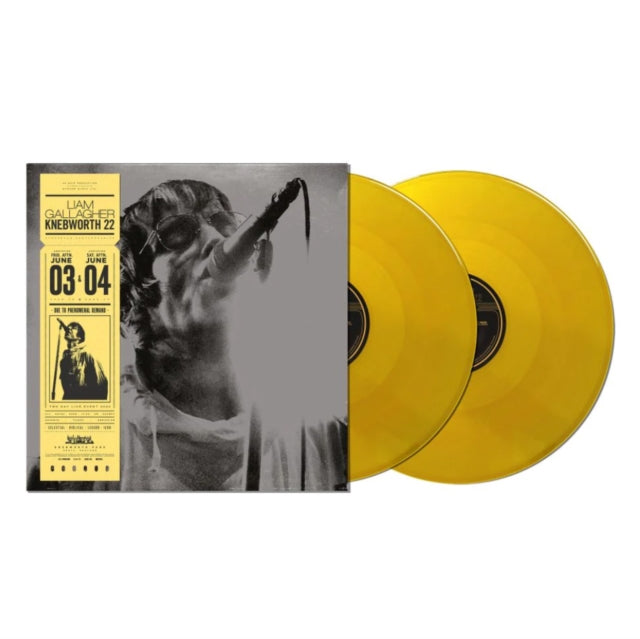 GALLAGHER, LIAM | LIVE AT KNEBWORTH '22 (2LP/SUN YELLOW VINYL) (I) | VINYL RECORD (LP)
