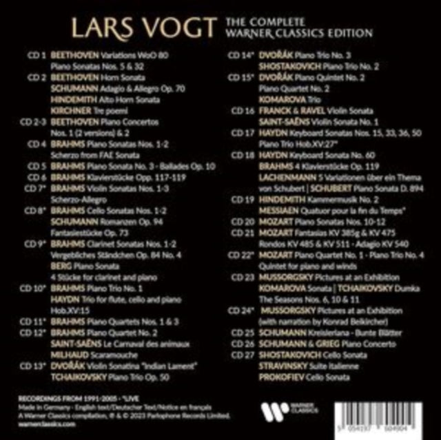 VOGT, LARS | COMPLETE WARNER CLASSICS EDITION | CD