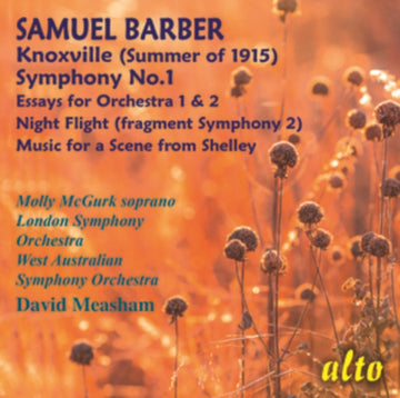 MCGURK, MOLLY | SAMUEL BARBER: SYM NO. 1 / ESSAYS NOS. 1 & 2 | CD