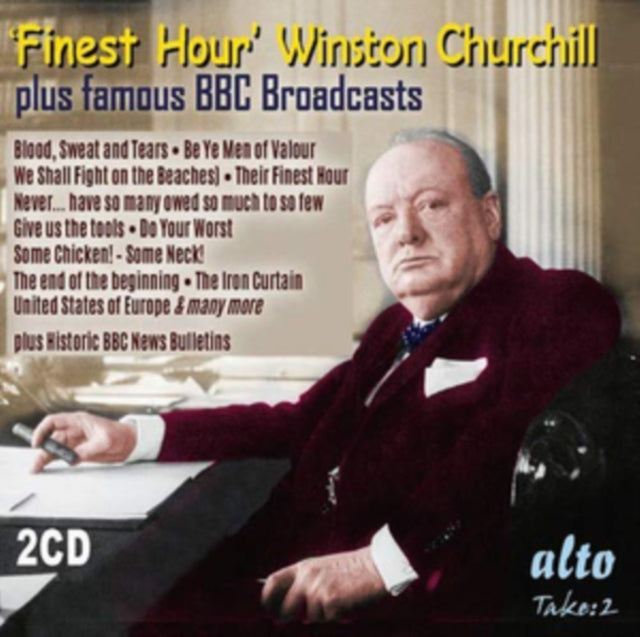 WINSTON CHURCHILL; BBC BULLETINS | FINEST HOUR WINSTON CHURCHILL'S GREATEST SPEECHES | CD