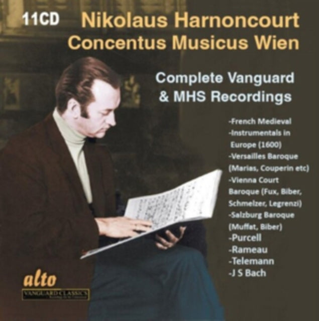 HARNONCOURT, NIKOLAUS | CONCENTUS MUSICUS WIEN COMPLETE VANGUARD & MHS REC (11CD) | CD