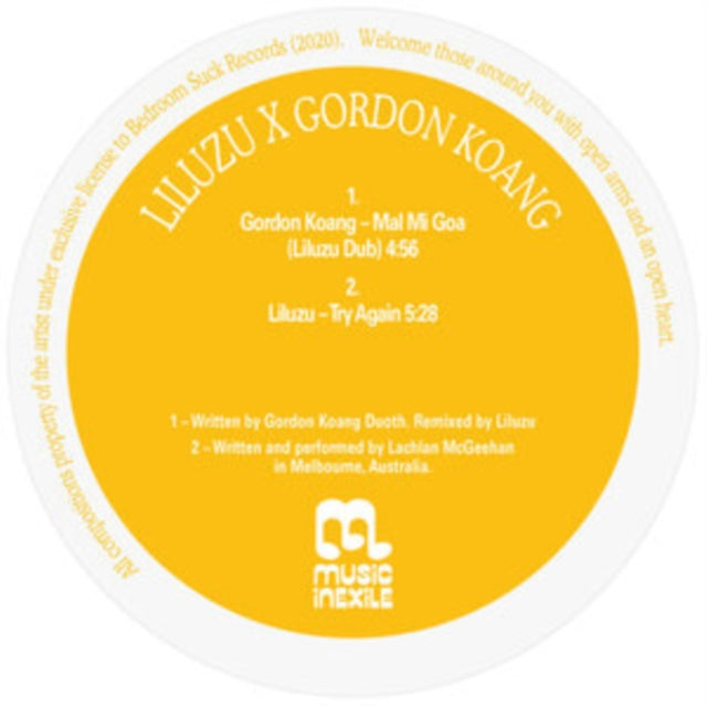 GORDON KOANG, LILUZU | MAL MI GOA (LILUZU DUB) | VINYL RECORD (LP)